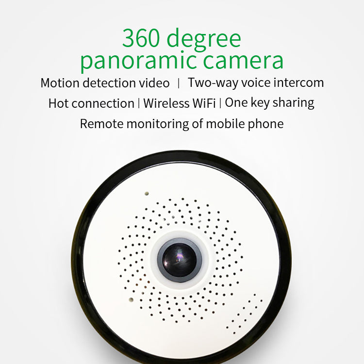 PTZ Fisheye Full HD Panoramic Wireless 360 Degree Day/Night Indoor Camera