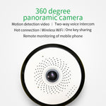 PTZ Fisheye Full HD Panoramic Wireless 360 Degree Day/Night Indoor Camera
