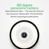 PTZ Fisheye Full HD Panoramic Wireless 360 Degree Day/Night Indoor Camera