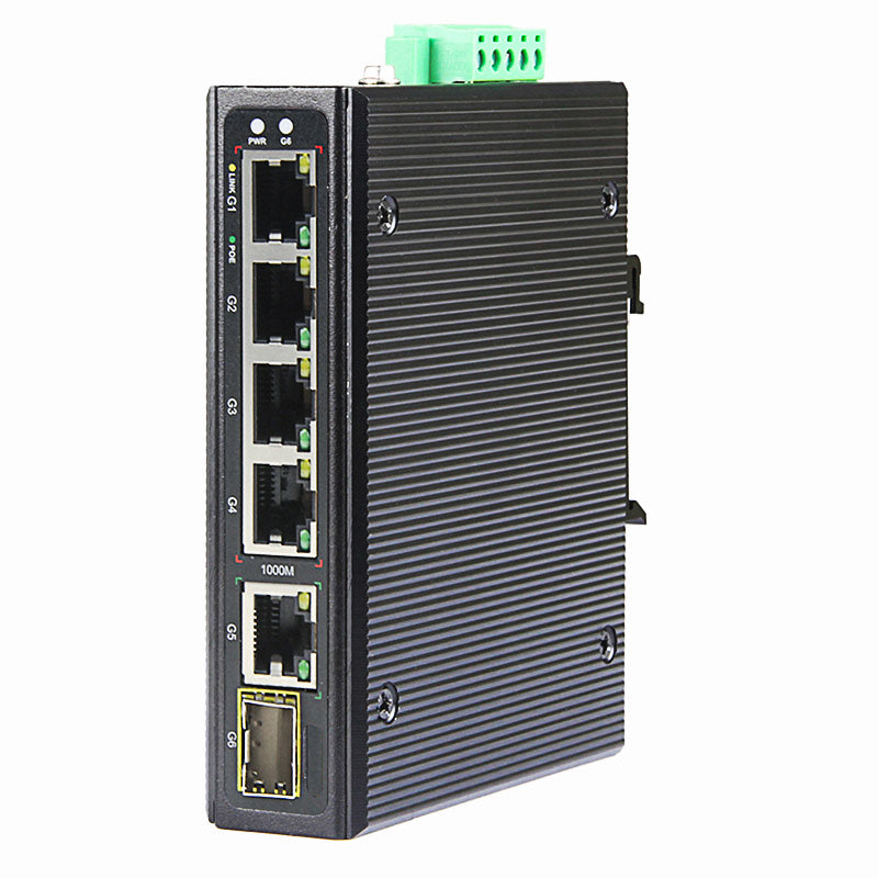 Industrial Network Switch PoE DIN Rail Type