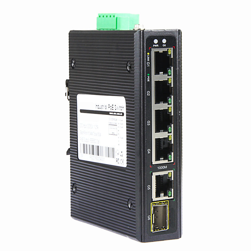 Industrial Network Switch PoE DIN Rail Type