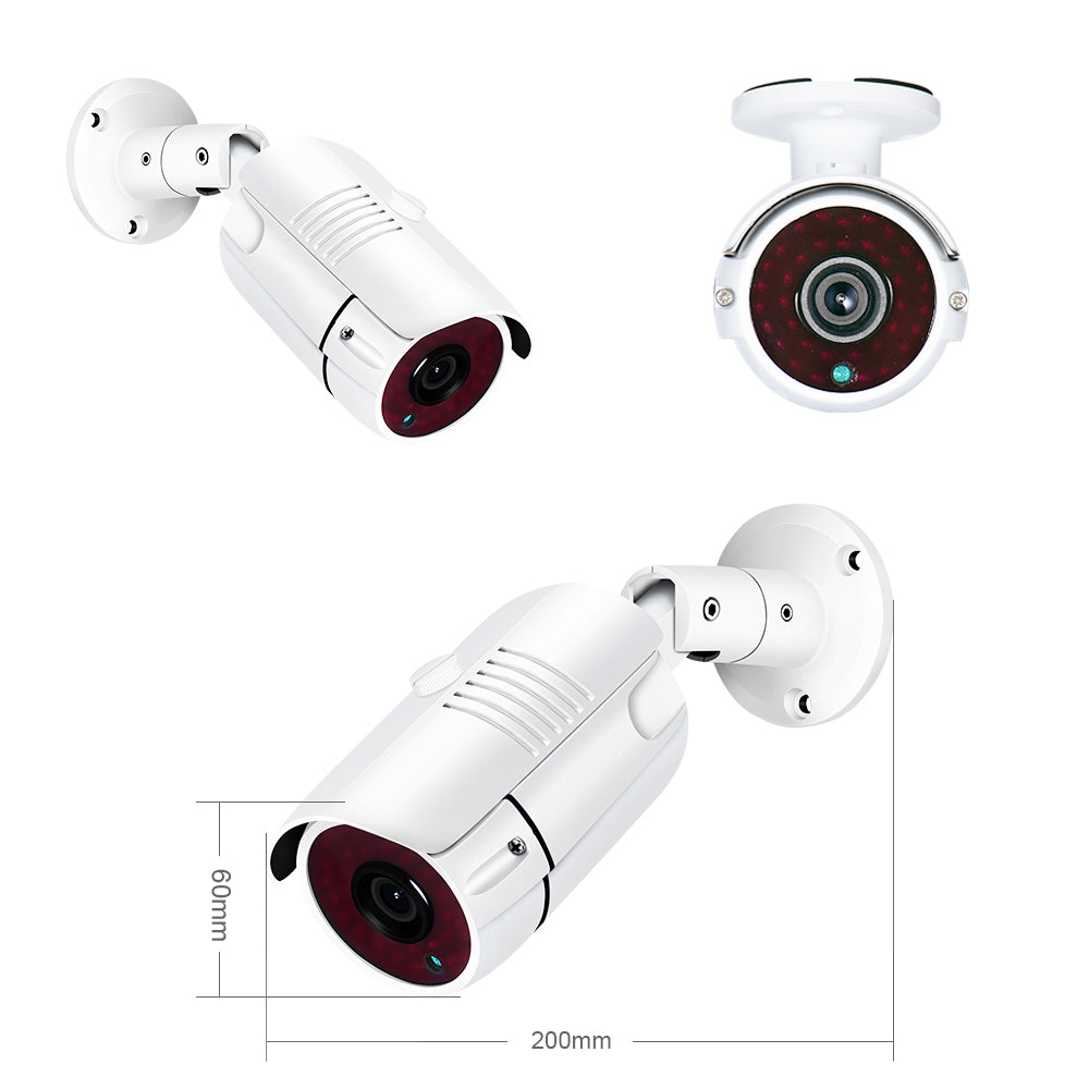 2MP 1080P Full HD Day/Night AHD Camera 8CH DVR Kit H.265 Weatherproof