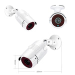 2MP 1080P Full HD Day/Night AHD Camera 4CH DVR Kit H.265 Weatherproof