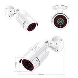 2MP 1080P Full HD Day/Night AHD Camera 4CH DVR Kit H.265 Weatherproof