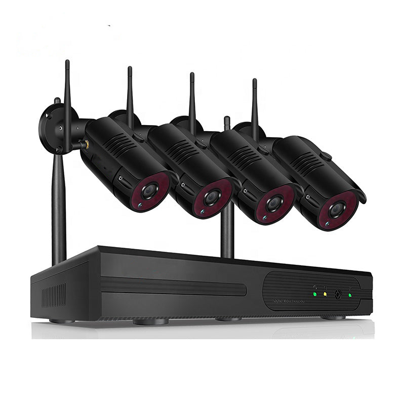 2MP 1080P Full HD Day/Night Wireless IP Camera 4CH NVR Kit H.265 Weatherproof
