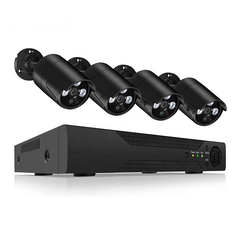 2MP 1080P Full HD Day/Night AHD Camera 4CH DVR Kit H.265 Weatherproof