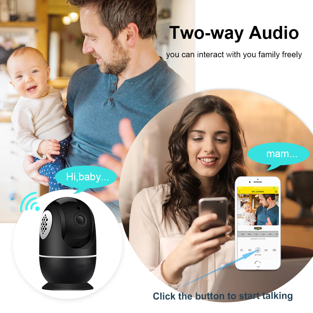 PTZ 1080P 2MP Full HD Wireless 360 Degree Day/Night Indoor Camera