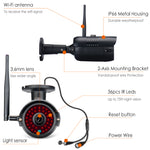 2MP 1080P Full HD Day/Night Wireless IP Camera 2CH NVR Kit H.265 Weatherproof