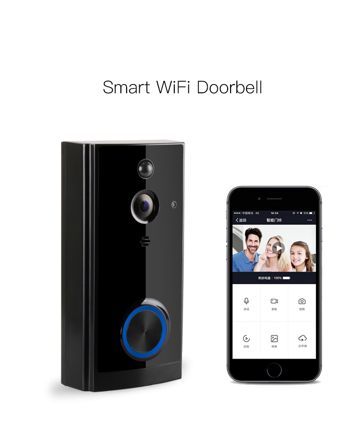 Wireless Video Doorbell with Motion Sensor