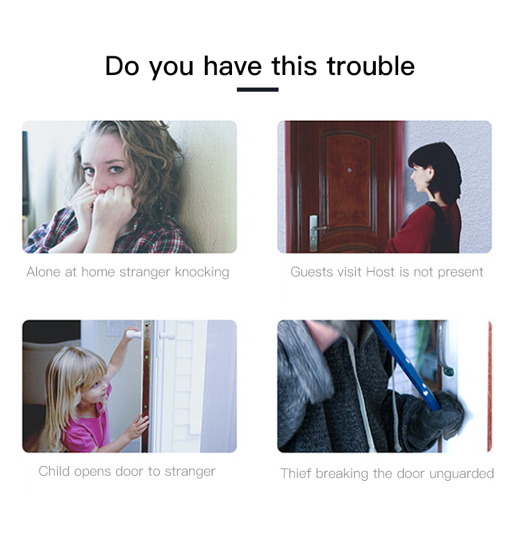 Wireless Video Doorbell with Motion Sensor and Chime