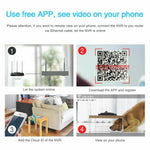 2MP 1080P Full HD Day/Night PoE Camera 4CH 12 inch LCD NVR Kit H.265 Weatherproof