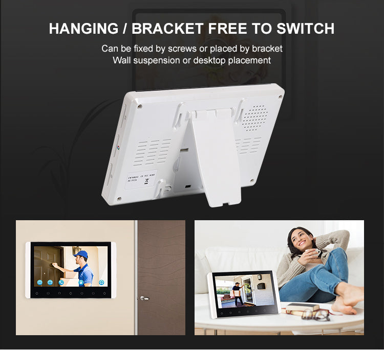 RFID Wireless Video Intercom with 7 inch Screen