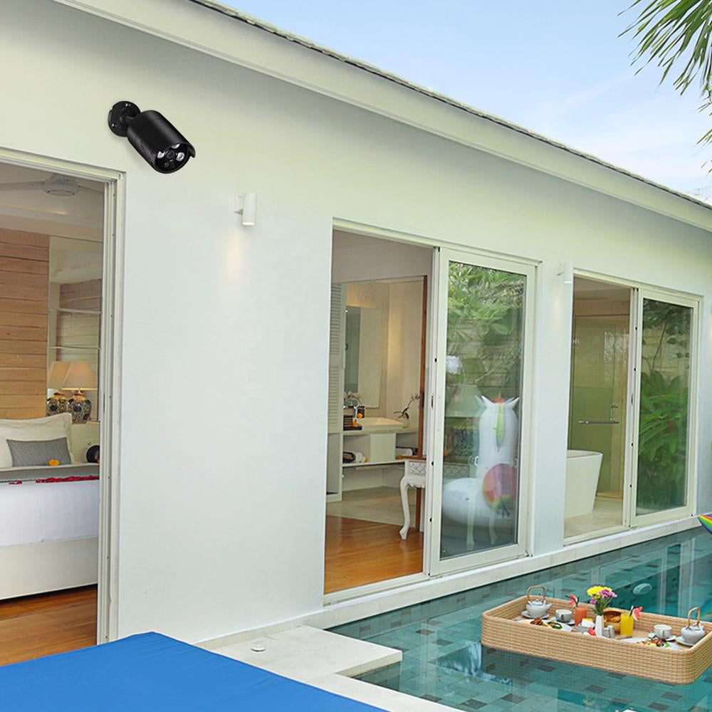 2MP 1080P Full HD Day/Night AHD Camera 4CH DVR Kit H.265 Weatherproof