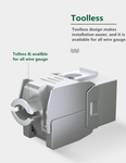 Shielded RJ45 Cat6 Modular Keystone Jack