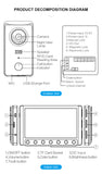 RFID Wireless Video Intercom with 7 inch Screen