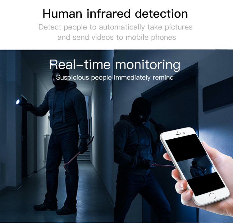 Wireless Video Doorbell with Motion Sensor and Chime