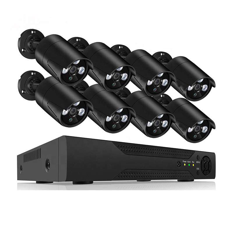 2MP 1080P Full HD Day/Night AHD Camera 8CH DVR Kit H.265 Weatherproof