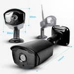 2MP 1080P Full HD Day/Night Wireless IP Camera 4CH NVR Kit H.265 Weatherproof