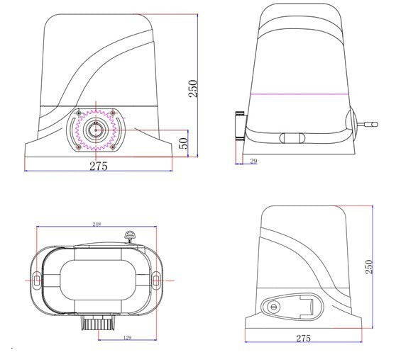 Automatic Sliding Gate Opener 800KG