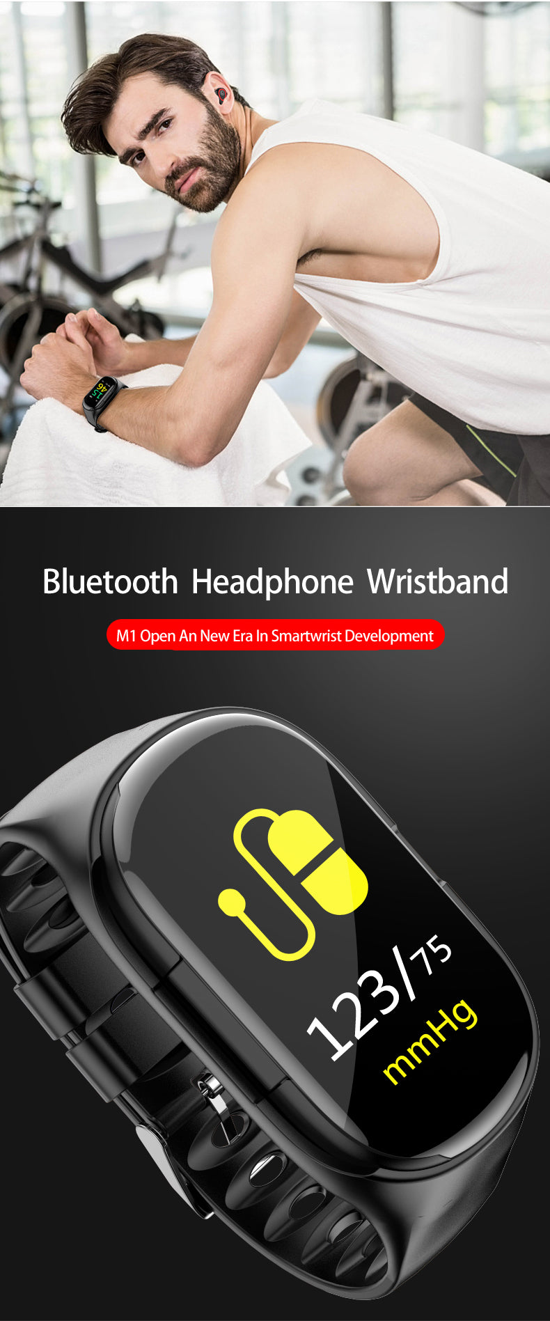 Smartwatch Bluetooth Earphone Sports Edition