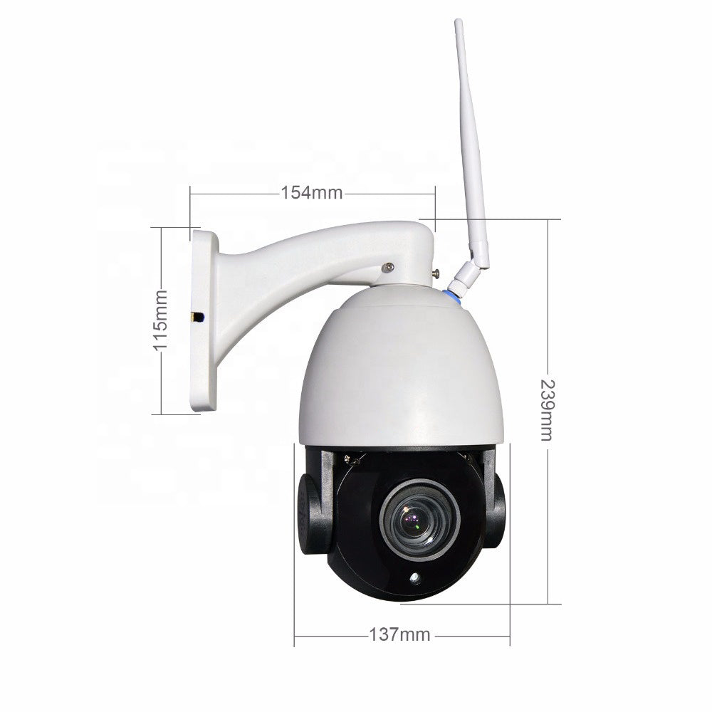 PTZ 1080P 2MP 4X Full HD Wireless Dome Camera Outdoor