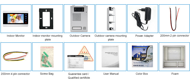 Video Intercom with 7 inch Screen