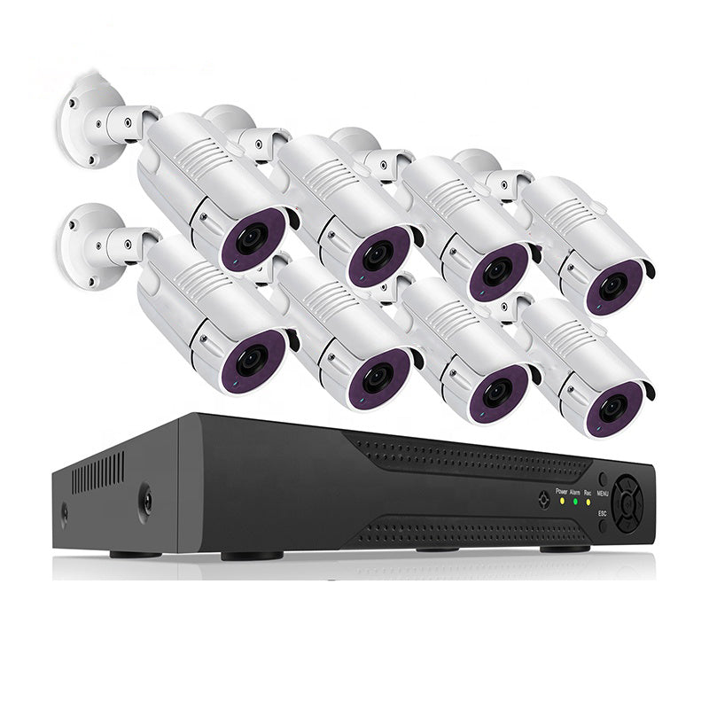 2MP 1080P Full HD Day/Night AHD Camera 8CH DVR Kit H.265 Weatherproof