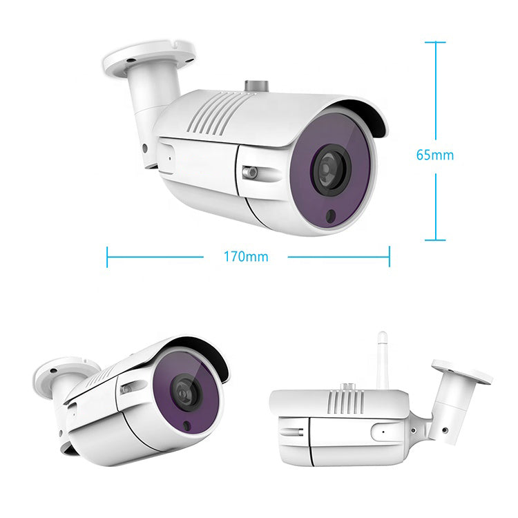 2MP 1080P Full HD Day/Night AHD Camera 8CH DVR Kit H.265 Weatherproof