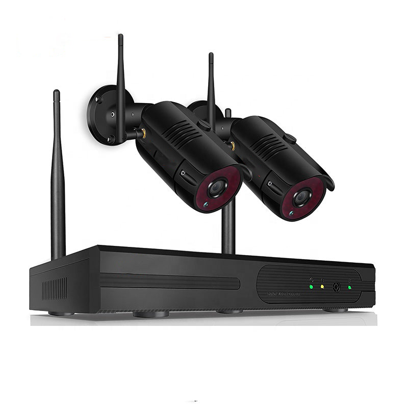 2MP 1080P Full HD Day/Night Wireless IP Camera 2CH NVR Kit H.265 Weatherproof