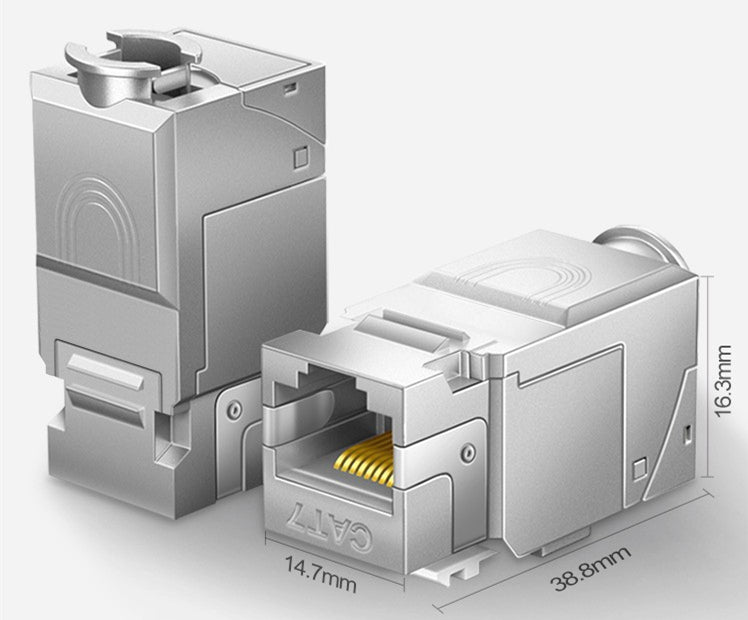 Shielded RJ45 Cat7 Modular Keystone Jack