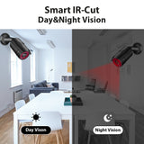 2MP 1080P Full HD Day/Night AHD Camera 8CH DVR Kit H.265 Weatherproof