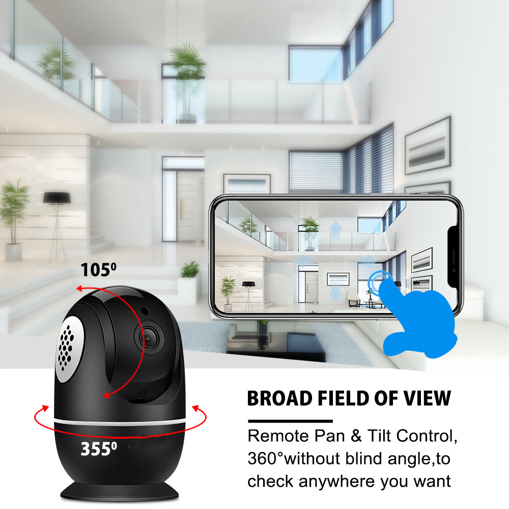 PTZ 1080P 2MP Full HD Wireless 360 Degree Day/Night Indoor Camera