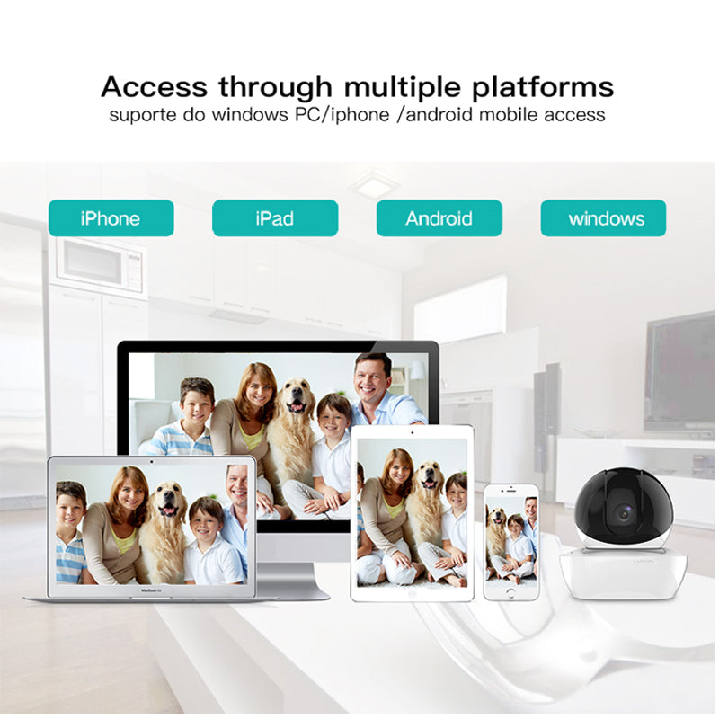 PTZ 1080P 2MP Full HD Wireless 360 Degree Day/Night Indoor Camera