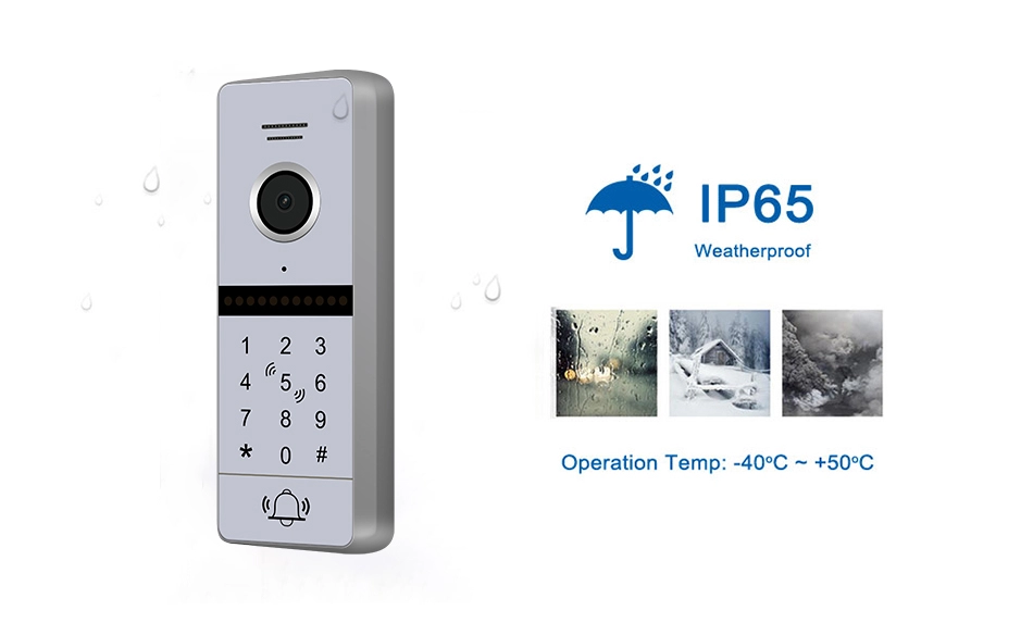 RFID Access Full HD 7 Inch Touch Screen Video Intercom