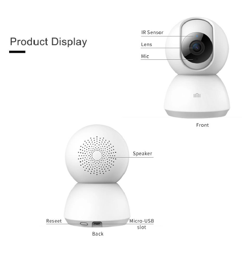 PTZ 1080P 2MP Full HD Wireless 360 Degree Day/Night Indoor Camera