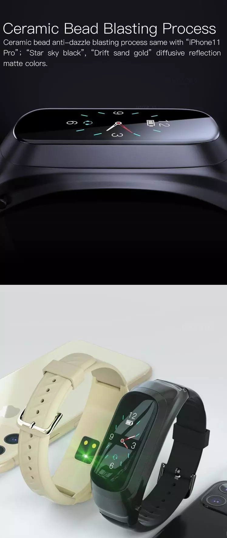 Smart Wristwatch with Bluetooth and NFC