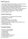 2MP 1080P Full HD Day/Night Wireless Camera 4CH 12 inch LCD NVR Kit H.265 Weatherproof
