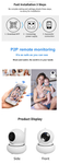 PTZ 720P Full HD Wireless 360 Degree Day/Night Indoor Camera