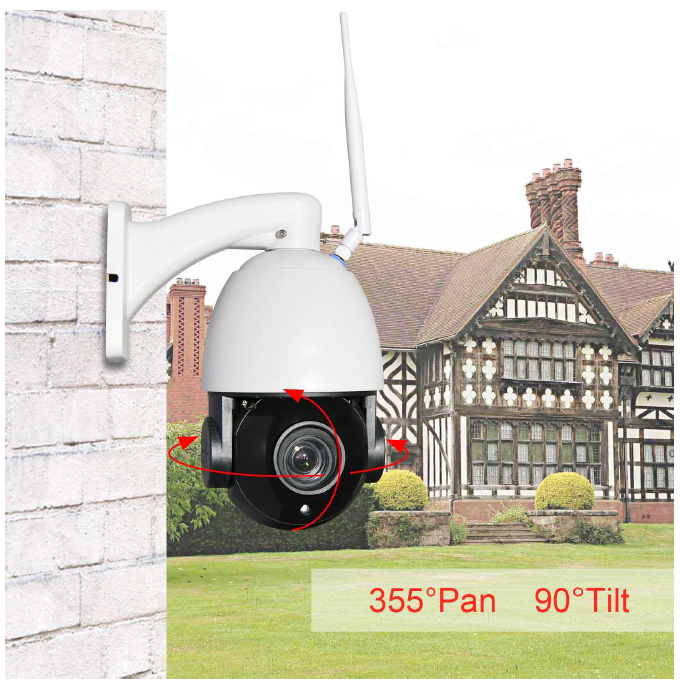 PTZ 1080P 2MP 4X Full HD Wireless Dome Camera Outdoor