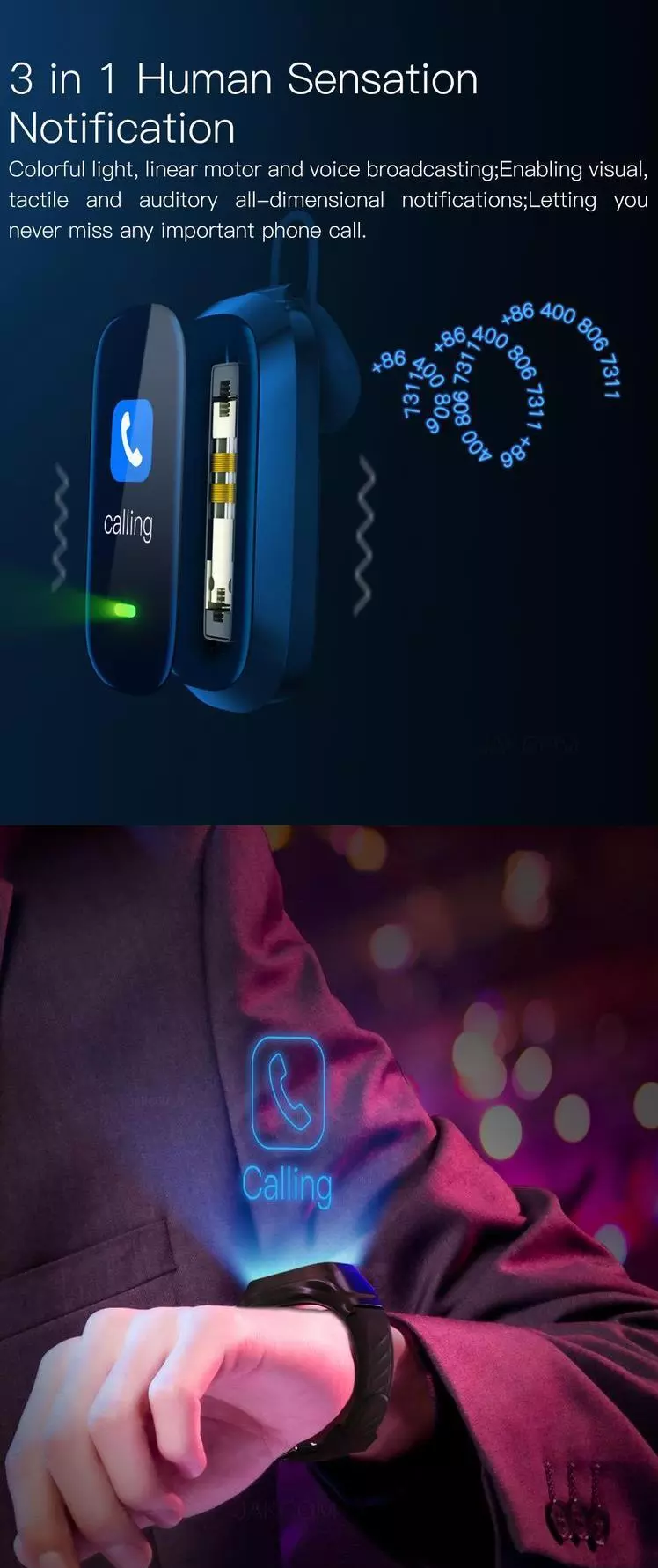 Smart Wristwatch with Bluetooth and NFC