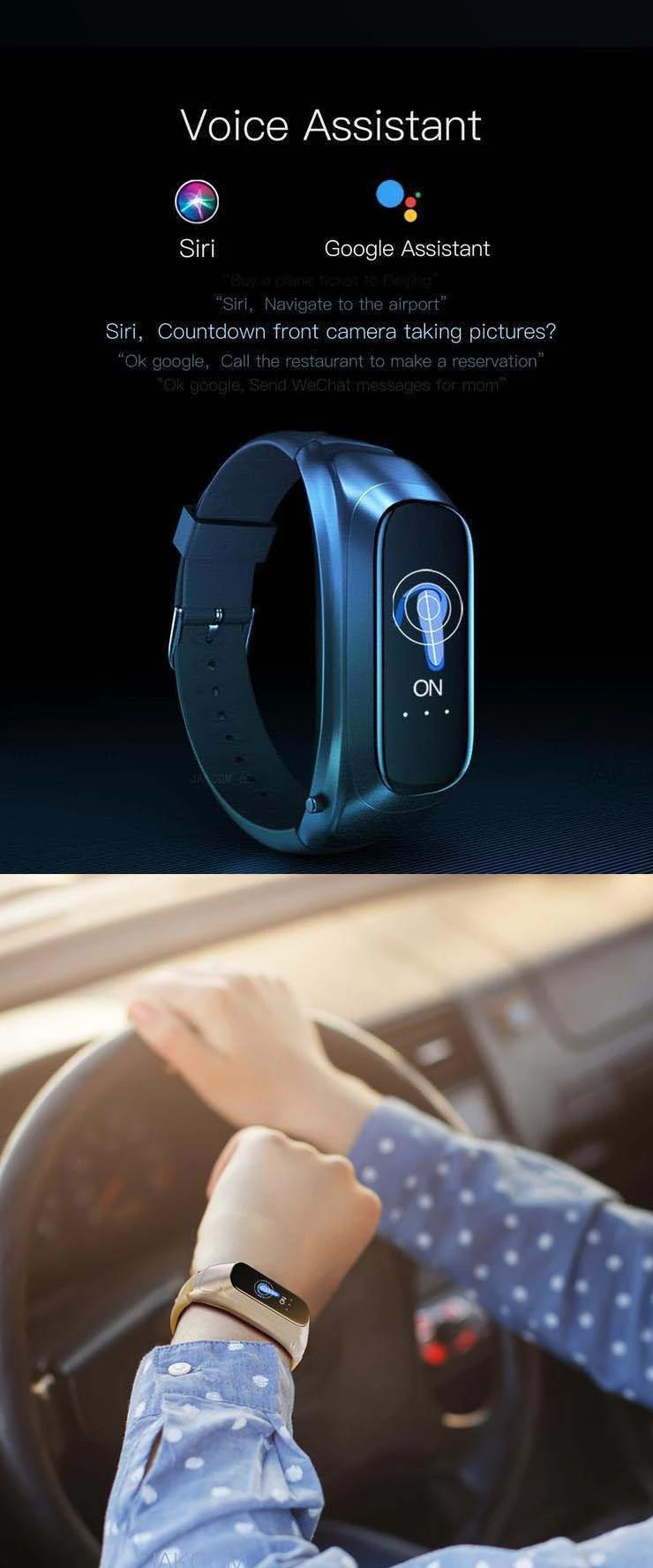 Smart Wristwatch with Bluetooth and NFC