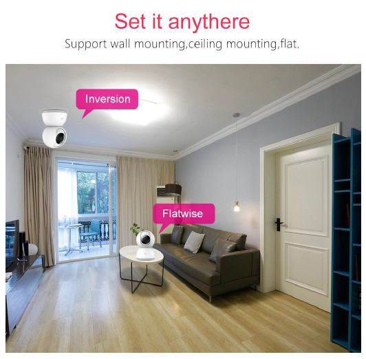 PTZ 1080P 2MP Full HD Wireless 360 Degree Day/Night Indoor Camera