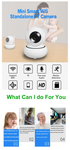 PTZ 720P Full HD Wireless 360 Degree Day/Night Indoor Camera