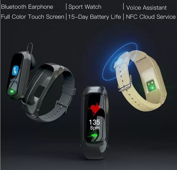 Smart Wristwatch with Bluetooth and NFC
