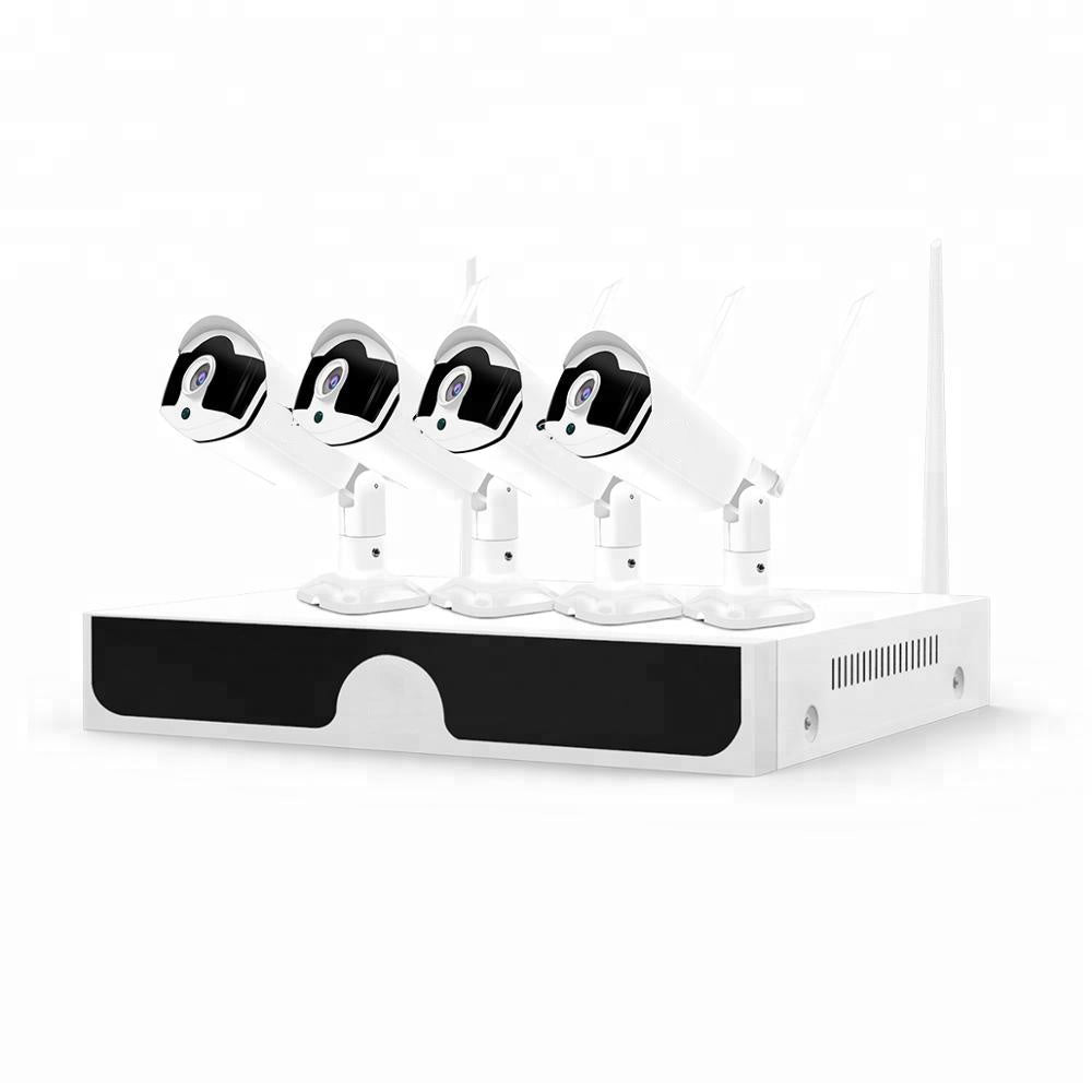 2MP 1080P Full HD Day/Night Wireless IP Camera 4CH NVR Kit H.265 Weatherproof