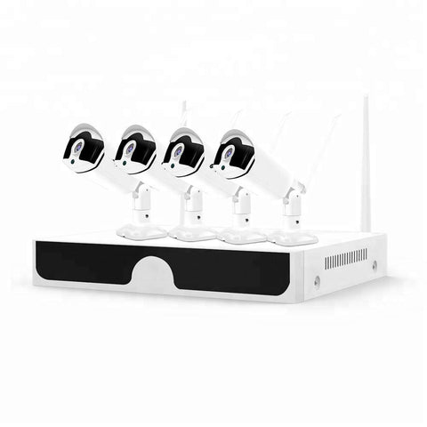2MP 1080P Full HD Day/Night Wireless IP Camera 4CH NVR Kit H.265 Weatherproof