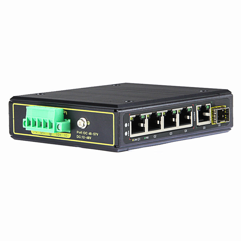 Industrial Network Switch PoE DIN Rail Type